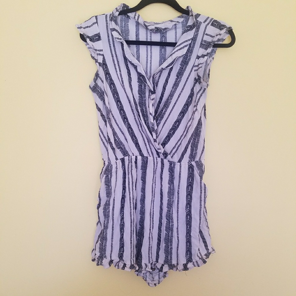 Women's Striped Romper